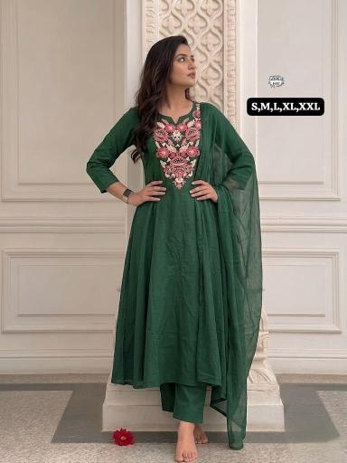 Krunique 3pcs wholesale kurti catalogue india